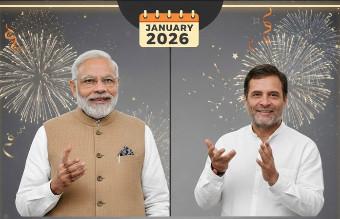 પીએમ મોદી, રાહુલ ગાંધીથી લઈને અખિલેશ સુધી... જુઓ કોણે કેવા અંદાજમાં આપી નવા વર્ષની શુભેચ્છા