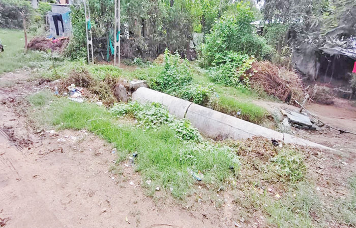 મહુધાના નાની ખડોલના તળાવમાં ગામનો કચરો ઠલવાતા અસહ્ય દુર્ગંધ