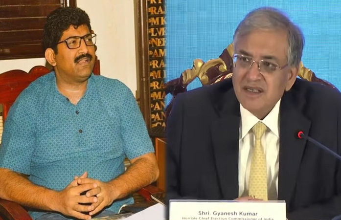 CEC જ્ઞાનેશ કુમાર અને IAS અધિકારી વચ્ચે ચાલુ બેઠકમાં માથાકૂટ, પછી ચોંકાવનારી કાર્યવાહી