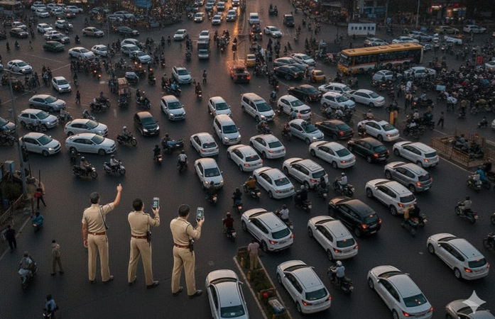 અમદાવાદમાં ટ્રાફિક ભંગ બદલ નાગરિકો પાસેથી 413 કરોડની ઉઘરાણી, આ રકમ પોલીસના પગાર કરતા વધુ