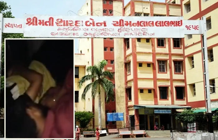 અમદાવાદની શારદાબેન હોસ્પિટલના ઈમરજન્સી વિભાગનો સ્ટાફ ફરજ દરમિયાન રૂમમાં ‘ઊંઘતો ઝડપાયો’!