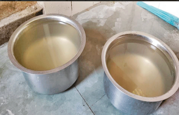 શહેરમાં ડહોળા પાણીની સમસ્યા યથાવત્ સેક્ટર-૨ અને ૧૩માં રહીશો પરેશાન