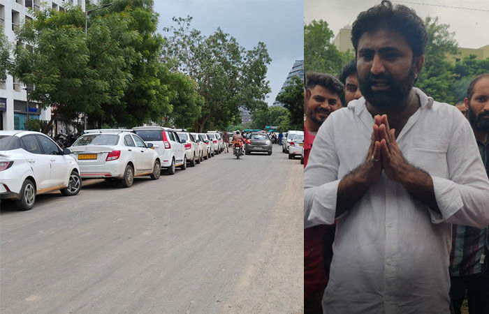 Ride-sharing taxi drivers stage strike in Ahmedabad, demand fair pay and equal treatment