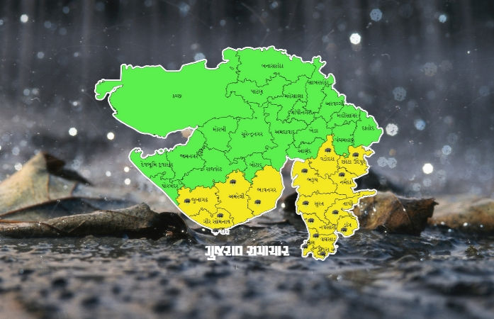 ખેડૂતોની ચિંતા યથાવત્: ગુજરાતમાં હજુ 2 દિવસ ભારે વરસાદ પડશે, કાલે 13 જિલ્લામાં યલો ઍલર્ટ