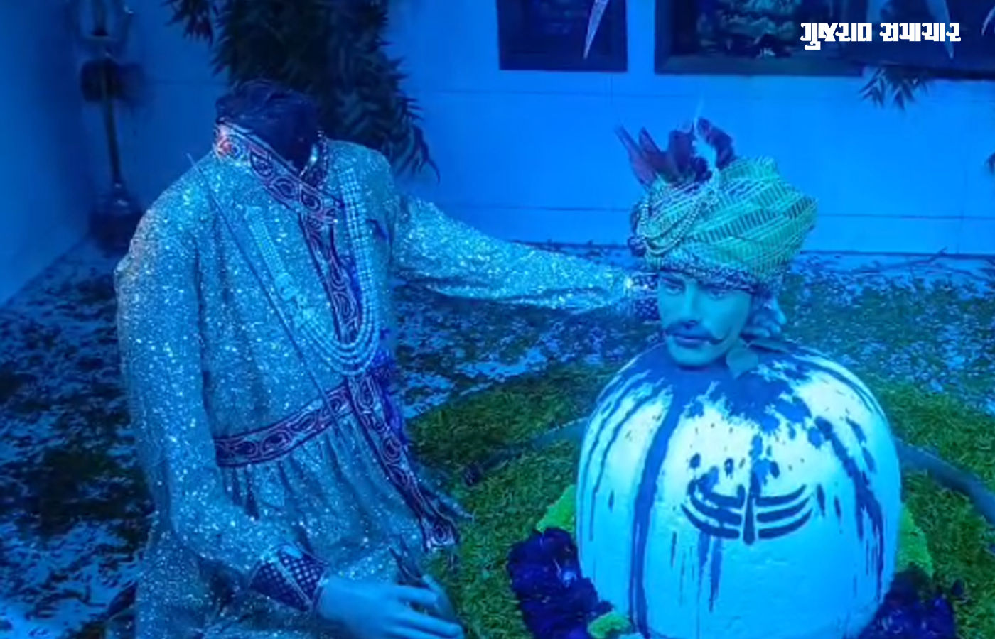 લાઠીના ભીડભંજન મહાદેવને વીર હમીરસિંહજીની કમળ પૂજાનો શણગાર, દર્શનાર્થી ઉમટી પડ્યા