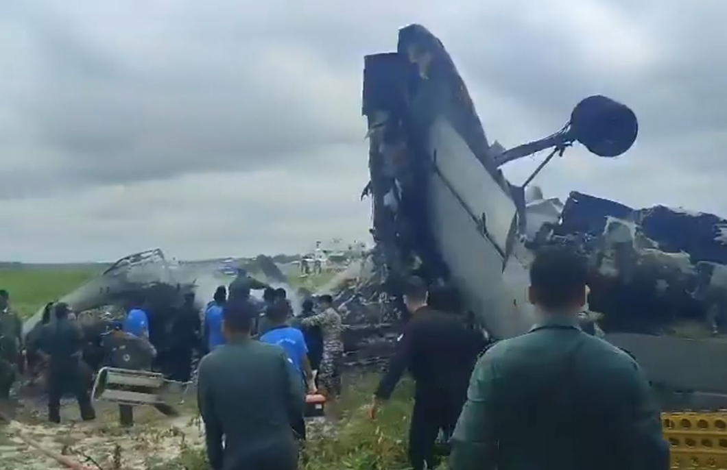 Indian Air Force’s transport aircraft crashes in Assam, pilot feared dead