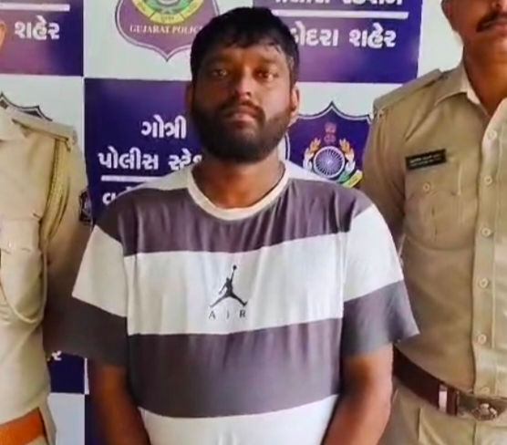 ગોત્રીમાં મકાન ખાલી કરતી વખતે થયેલી  ચોરીનો ભેદ ખૂલ્યો,૧૦ લાખની મત્તા સાથે આણંદનો ચોર  પકડાયો
