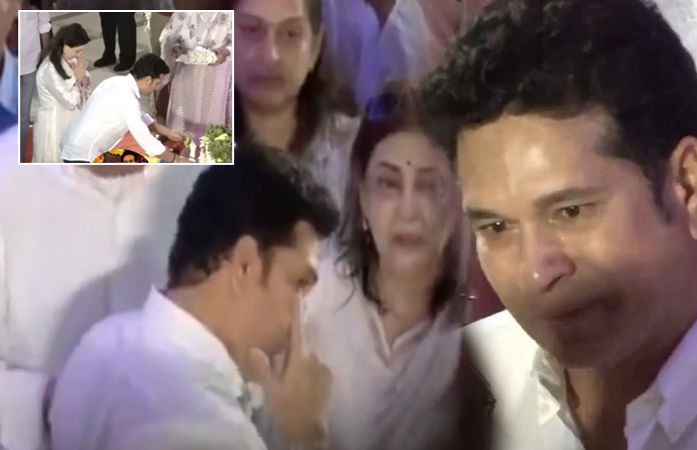 VIDEO: 'શબ્દો ઓછા પડે છે...', આશા ભોસલેને વિદાય આપતા ધ્રુસકે ધ્રુસકે રડી પડ્યો સચિન તેંડુલકર