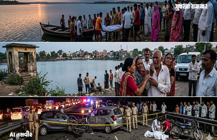 અમરેલી જિલ્લા માટે કાળમુખો ગુરુવાર! અલગ-અલગ 3 ઘટનામાં 3 લોકોએ ગુમાવ્યો જીવ!