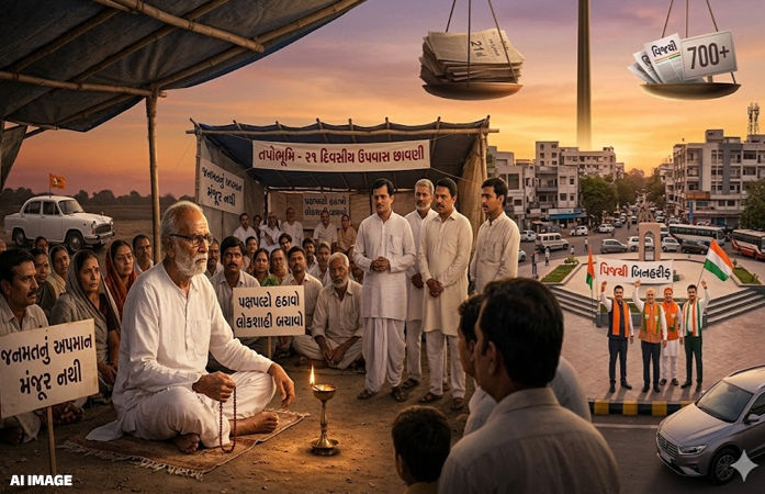 45 વર્ષ અગાઉ રાજકોટમાં પક્ષપલટાના વિરોધમાં ચીમન શુક્લએ 21 દિવસ ઉપવાસ કર્યા હતા