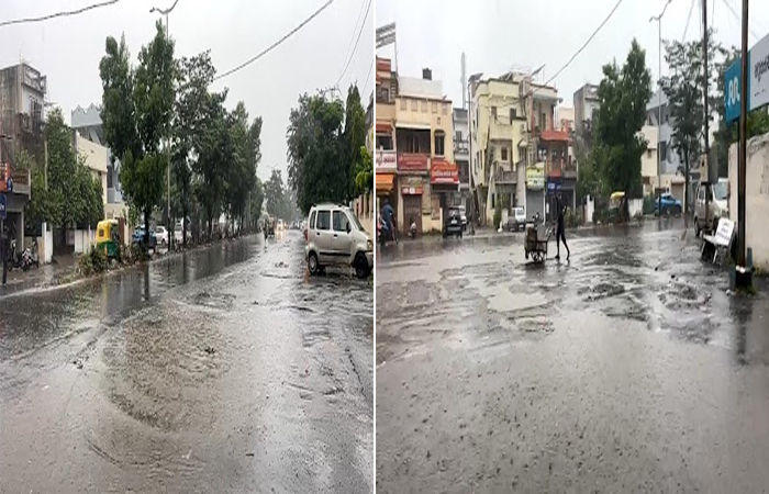 ભાદરવો ભરપૂર : વડોદરામાં સવારથી જ ધોધમાર વરસાદ