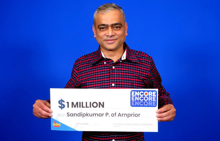 Gujarati origin man bags CAD1 million lottery in Canada