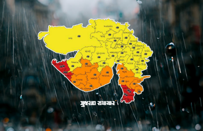 ગુજરાતમાં 6 દિવસ ભારે વરસાદની આગાહી, 25 થી વધુ જિલ્લામાં એલર્ટ