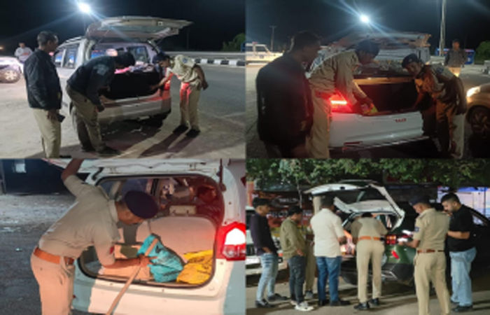 દરિયાઇપટ્ટી પર આવેલા પોરબંદરમાં રાત્રિભર સઘન વાહન ચેકિંગ