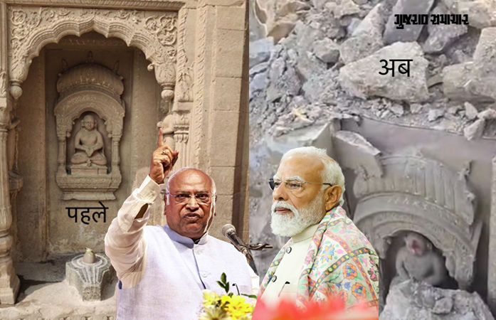 રિનોવેશનના નામે ઐતિહાસિક ધરોહર ધ્વસ્ત, મણિકર્ણિકા ઘાટ વિવાદમાં PM મોદી પર ખડગેનો પ્રહાર