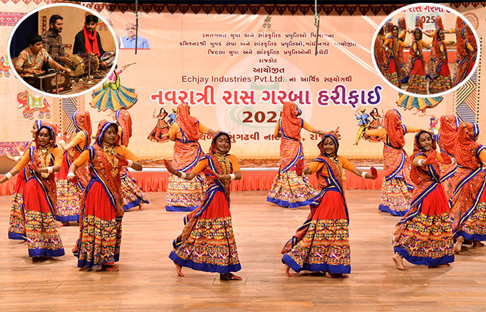 'રુડે ગરબે રમે છે, દેવી અંબિકા રે..' મધુર કંઠે અને શાસ્ત્રીય સંગીતના સૂરે યુવાનો ગરબે ઝુમ્યા