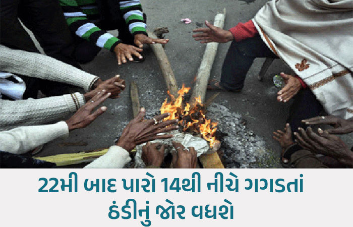 ગુજરાતમાં ઠંડીનો ચમકારો : 6 શહેરમાં 16 ડિગ્રીથી નીચું તાપમાન, વડોદરા 14 ડિગ્રી સાથે રાજ્યમાં ઠંડુંગાર