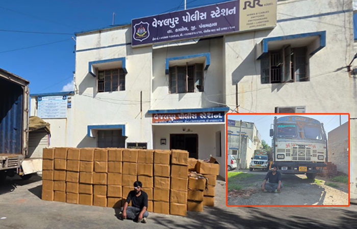 ગોધરાના ફાર્મહાઉસમાં વિદેશી દારૂનું 'ગોદામ': રૂ. 1 કરોડના જથ્થા સાથે બે આરોપીની ધરપકડ, 13 ફરાર