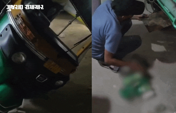 VIDEO | અમદાવાદ: રિક્ષામાં CNG બોટલ કાઢીને 'દારૂની ખેપ' સંતાડી, મોડસ ઓપરેન્ડી જોઈ પોલીસ ચોંકી ઉઠી