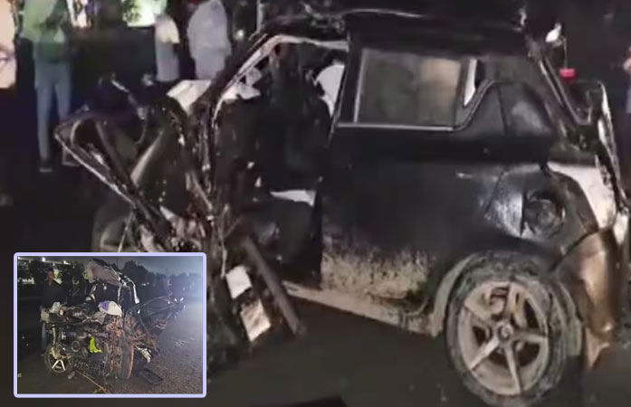 Rajkot: Collision between two cars leads to four deaths