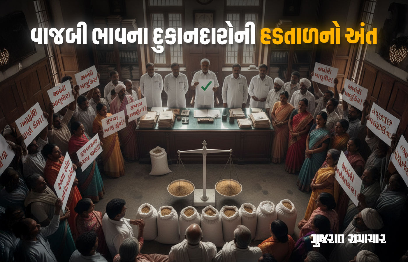 આખરે હડતાળ સમેટાઈ, વાજબી ભાવના દુકાનદારોની માગણીઓ સામે સરકારે ઝૂકવું પડ્યું