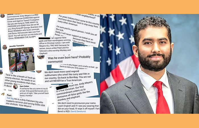 Indian-American Texas county commissioner candidate Taral Patel racially targeted