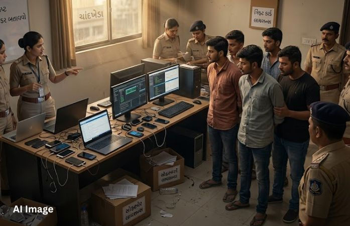 અમદાવાદમાં કેનેડિયન નાગરિકોને ખંખેરતું ફેક કોલ સેન્ટર ઝડપાયું, ચાંદખેડામાં ચાલતું નેટવર્ક