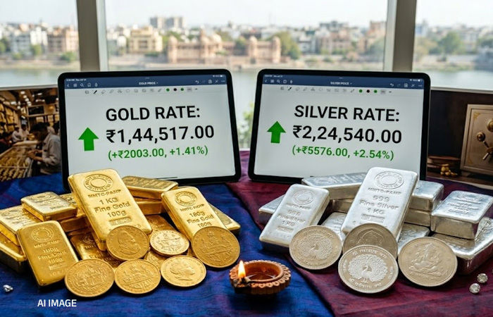 વાયદા બજારમાં ફરી તેજી, ચાંદીમાં ₹6,126 અને સોનામાં ₹2,109નો જંગી ઉછાળો