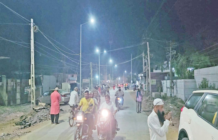 મરીડા ભાગોળથી રિંગ રોડ સુધીના માર્ગ પર રૂ. 36 લાખના ખર્ચે નવી સ્ટ્રીટ લાઈટ