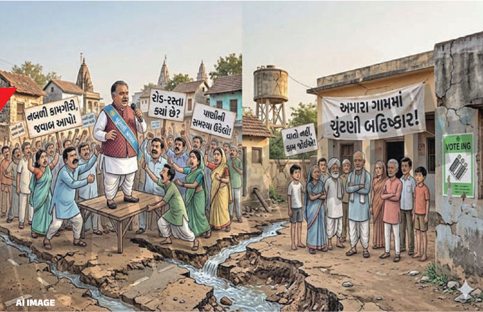 ગુજરાતમાં ચૂંટણી વચ્ચે ભાજપ સામે 'સંકટ' : ટિકિટ ન મળતાં કાર્યકરો અને વિકાસ મુદ્દે મતદારો નારાજ