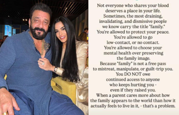 Sanjay Dutt’s daughter Trishala opens up on mental health, shares cryptic post about family