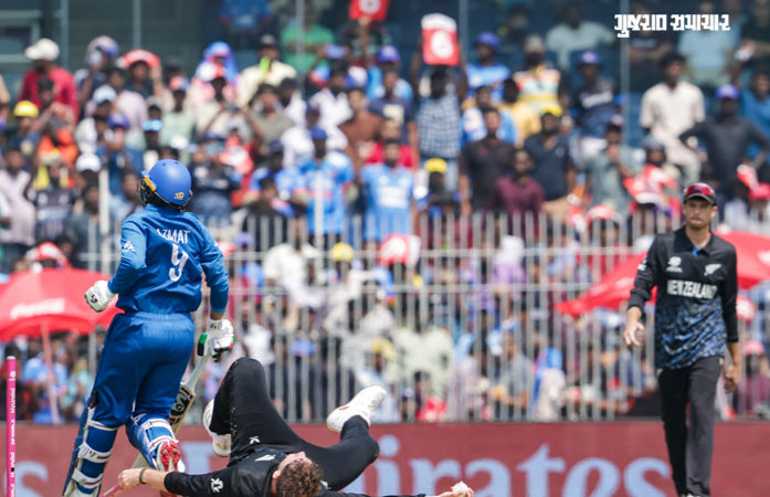 VIDEO: T20 વર્લ્ડ કપમાં મોટી દુર્ઘટના ટળી, એકબીજા સાથે ટકરાયા ખેલાડી