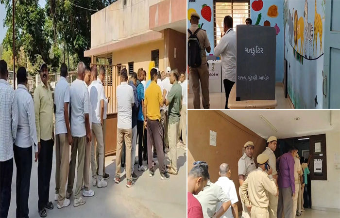 વડોદરામાં ચૂંટણી પર્વનો પ્રારંભ : પોલીસ વિભાગના કર્મચારીઓનું મત પત્રકથી મતદાન