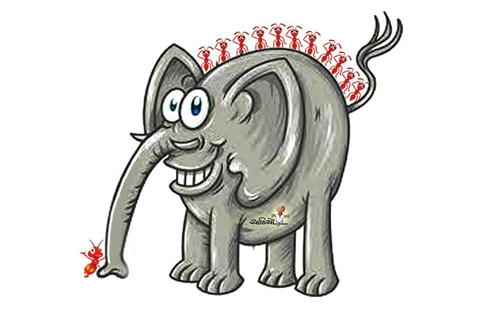 કીડીબાઈ ઊડવા લાગી                           .