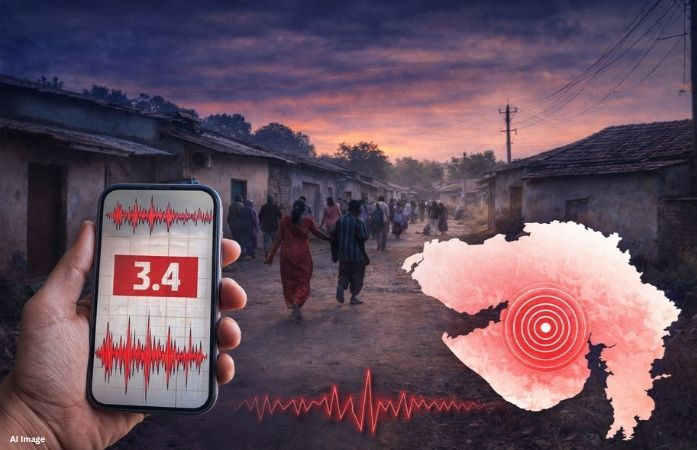 નવસારી: વાંસદા તાલુકામાં વહેલી સવારે ભૂકંપનો આંચકો, રિક્ટર સ્કેલ પર 3.4ની તીવ્રતા નોંધાઈ