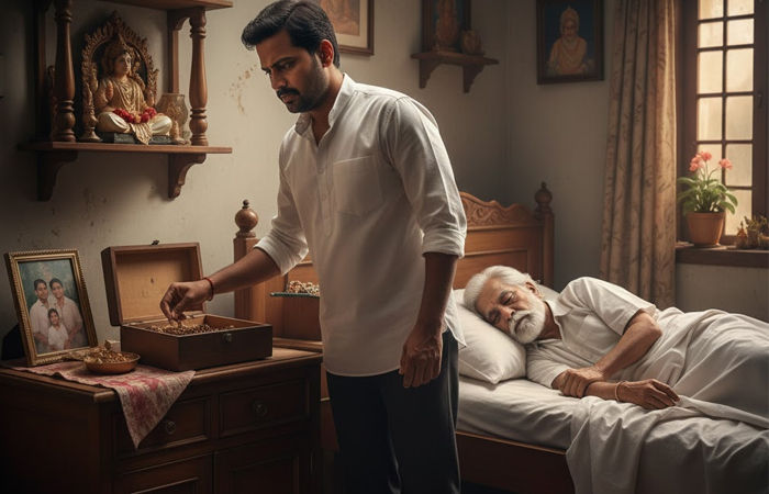 અમદાવાદ: વૃદ્ધ પિતાની સંભાળ માટે રાખેલો કેરટેકર જ ઘરમાં હાથફેરો કરી રફુચક્કર, CCTVમાં કેદ થઈ કરતૂત