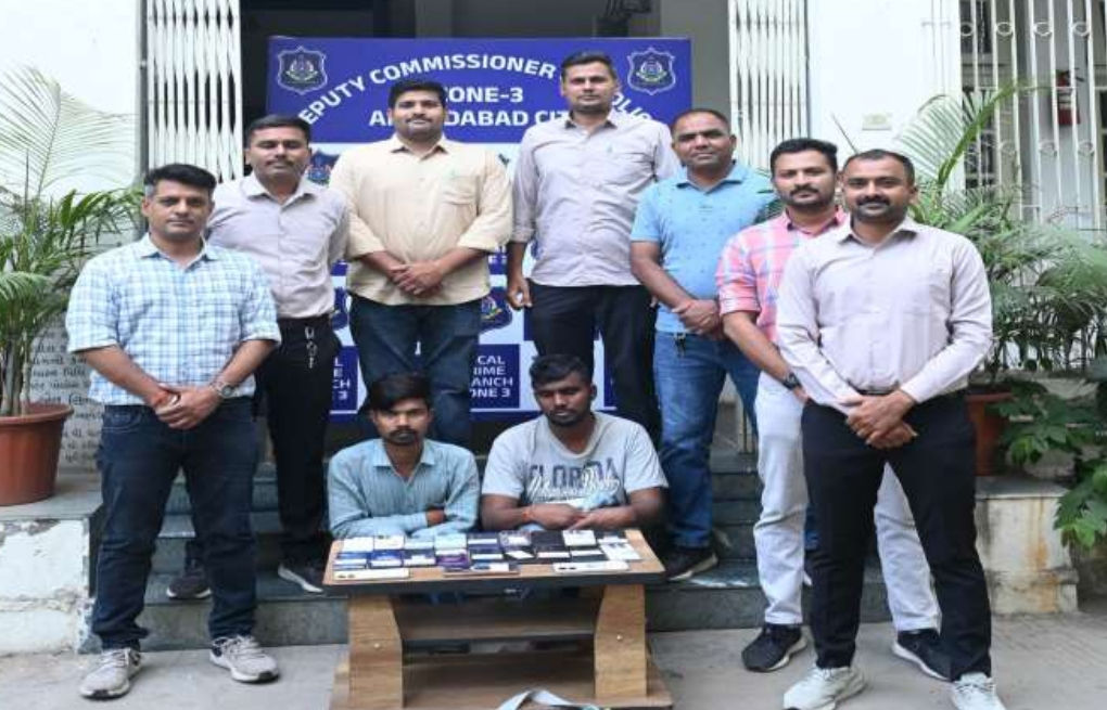 ગુજરાત સહિતના રાજ્યોમાંથી મોબાઇલ ચોરી કરતી  ગેંગ ઝડપાઇ