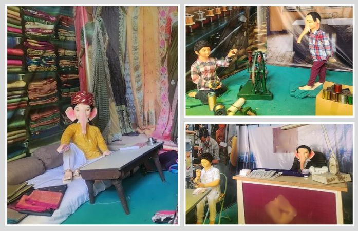 સુરતની ઓળખ સમા ઉદ્યોગોની થીમ પર ગણેશજીની અનોખી પ્રતિમાઓ, મહિધરપુરામાં ગણેશોત્સવ આકર્ષણનું કેન્દ્ર