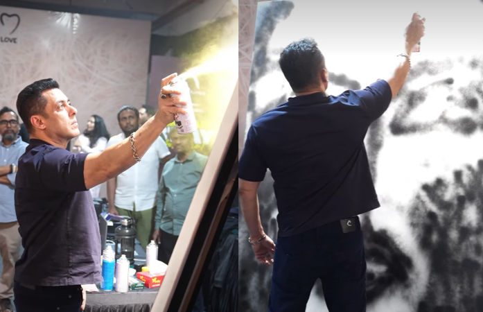 VIDEO: સલમાન ખાનનું ટેલેન્ટ જોઈને યુઝર્સ દંગ રહી ગયા, બર્થડે પહેલા કર્યું લાઈવ પેઈન્ટિંગ