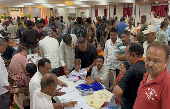જામનગર મહાનગરપાલિકાની ચૂંટણી : ભાજપ દ્વારા ઉમેદવારી ફોર્મ ભરવાની પ્રક્રિયાનો ધમધમાટ : કાર્યકરો ઉમટ્યા
