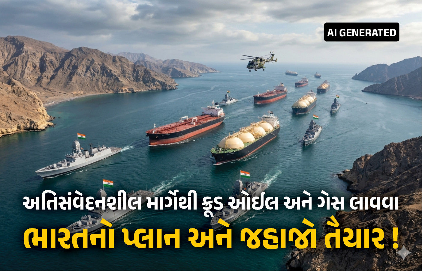 ઓઇલ ગેસની ચિંતા વચ્ચે હોર્મુઝમાં ભારત મોટું પગલું ભરવાની તૈયારીમાં, ઇન્ડિયન નેવીએ કમર કસી!