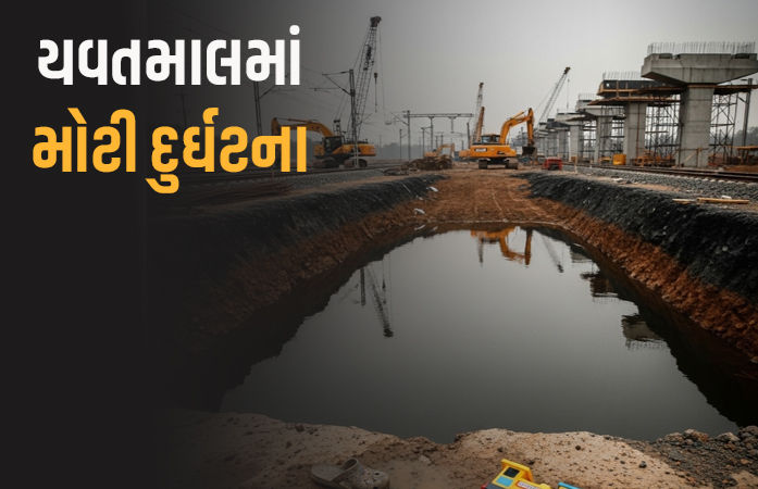 મહારાષ્ટ્રના યવતમાલમાં હચમચાવતી ઘટના, રેલવે નિર્માણસ્થળે ખાડામાં ડૂબી જતાં 4 બાળકનાં મોત