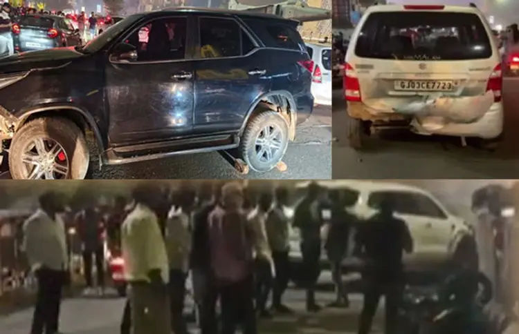 Suspected drunk driver rams into nine vehicles in Rajkot, injures five