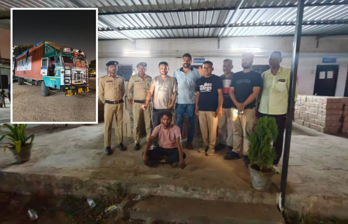 અમદાવાદમાં PCBનો સપાટો: દાસ્તાન સર્કલ નજીક ₹ 1.19 કરોડથી વધુનો વિદેશી દારૂ ભરેલું કન્ટેનર ઝડપાયું