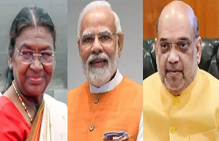 પહેલા મોદી પછી અમિત શાહે રાષ્ટ્રપતિની મુલાકાત લીધી