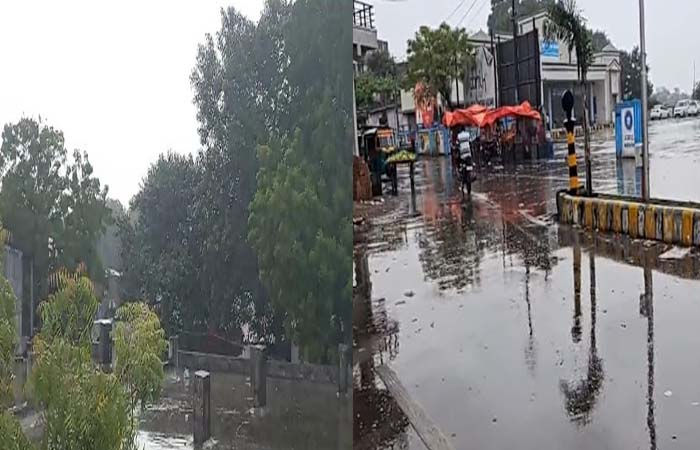 વડોદરામાં કારતકમાં અષાઢી માહોલ : સવારે ઠંડા પવનો સાથે ધોધમાર વરસાદ