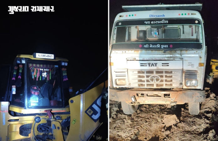 અમદાવાદ: બાવળામાં ભૂમાફિયાઓ પર ખાણ ખનિજ વિભાગના દરોડા, રૂ.1.40 કરોડનો મુદ્દામાલ જપ્ત