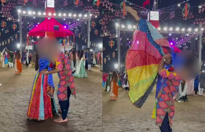 વડોદરા: 'યુનાઈટેડ વે'ના ગરબામાં યુગલની હરકતના વાઈરલ વીડિયોથી વિવાદ