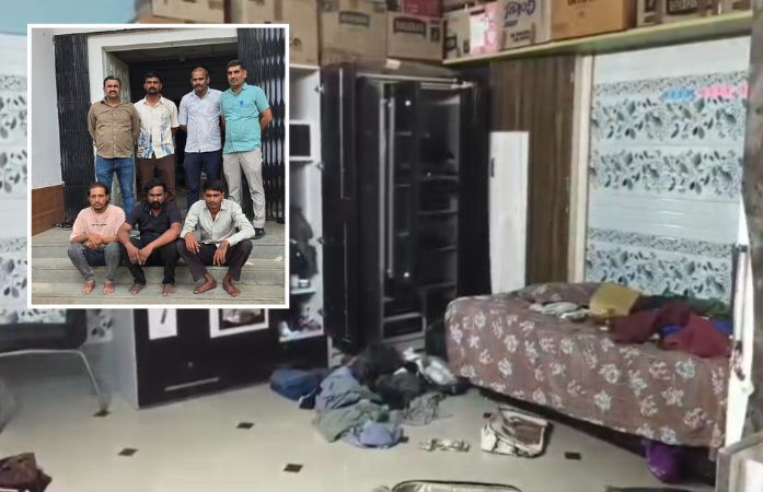 અમદાવાદ: કોઠ ગામમાં દંપતીને બંધક બનાવી લૂંટ કરનારી ગેંગના 3 આરોપી ઝડપાયા, 4 ફરાર