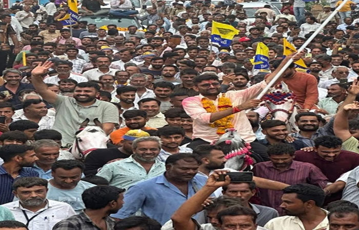 વિસાવદરમાં 17554  મતની લીડથી 'આપ'ના ઝાડુએ કમળને કચડી નાખ્યું